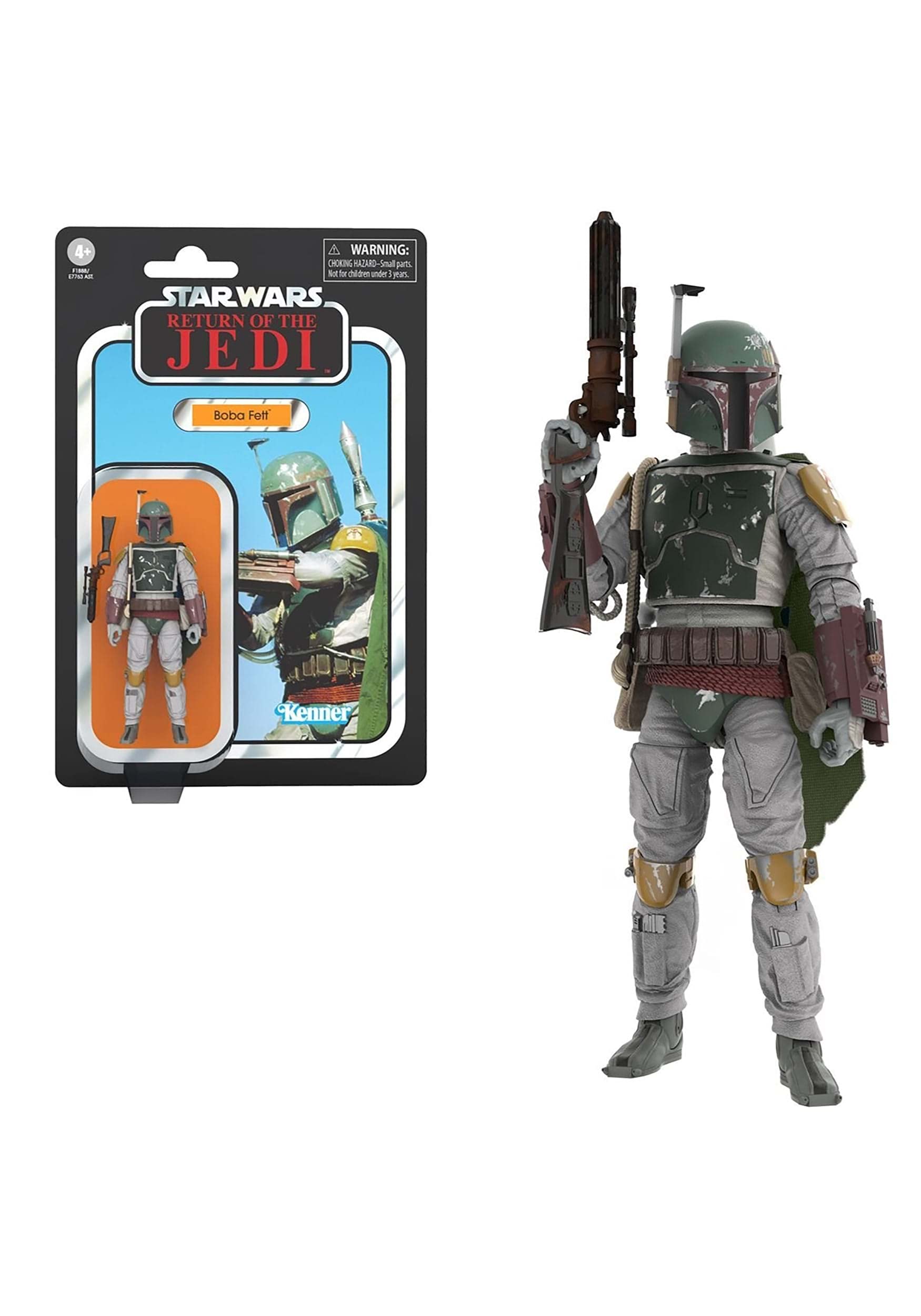 Star Wars The Vintage Collection Boba Fett Toy, 9,5 cm-Scale Return of the Jedi Action Figure, Toys for Kids Ages 4 and Up