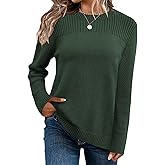 FEKOAFE Womens Sweaters 2026 Fall Winter Long Sleeve Sweater Lightweight Tops Trendy Pullovers