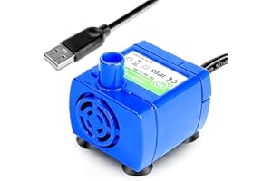 ZOOBERS Replacement Water Pump for Cat Water Fountain – Ultra-Quiet USB Pet Fountain Pump with Safe Low-Voltage Design, Easy 