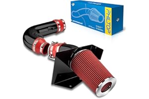 PHILTOP Cold Air Intake Kit Compatible With Ford F150 1997-2003 5.4L 4.6L, Expedition 1997-2003 4.6L, F250 1997-1999 5.4L (Red)