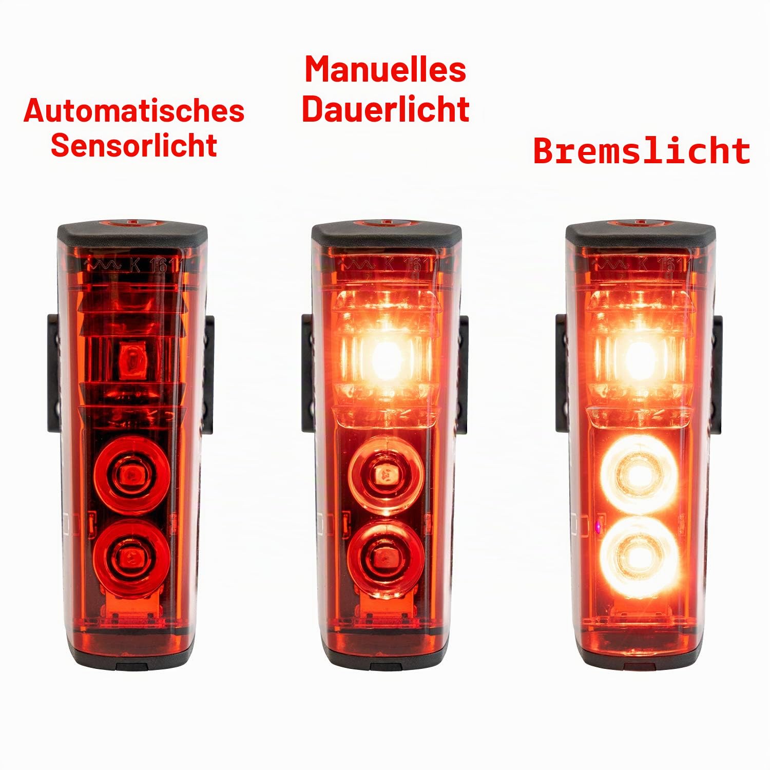 SIGMA Blaze | LED Fahrradrücklicht | StVZO zugelassenes, akkubetriebenes Rücklicht mit Bremslicht 3