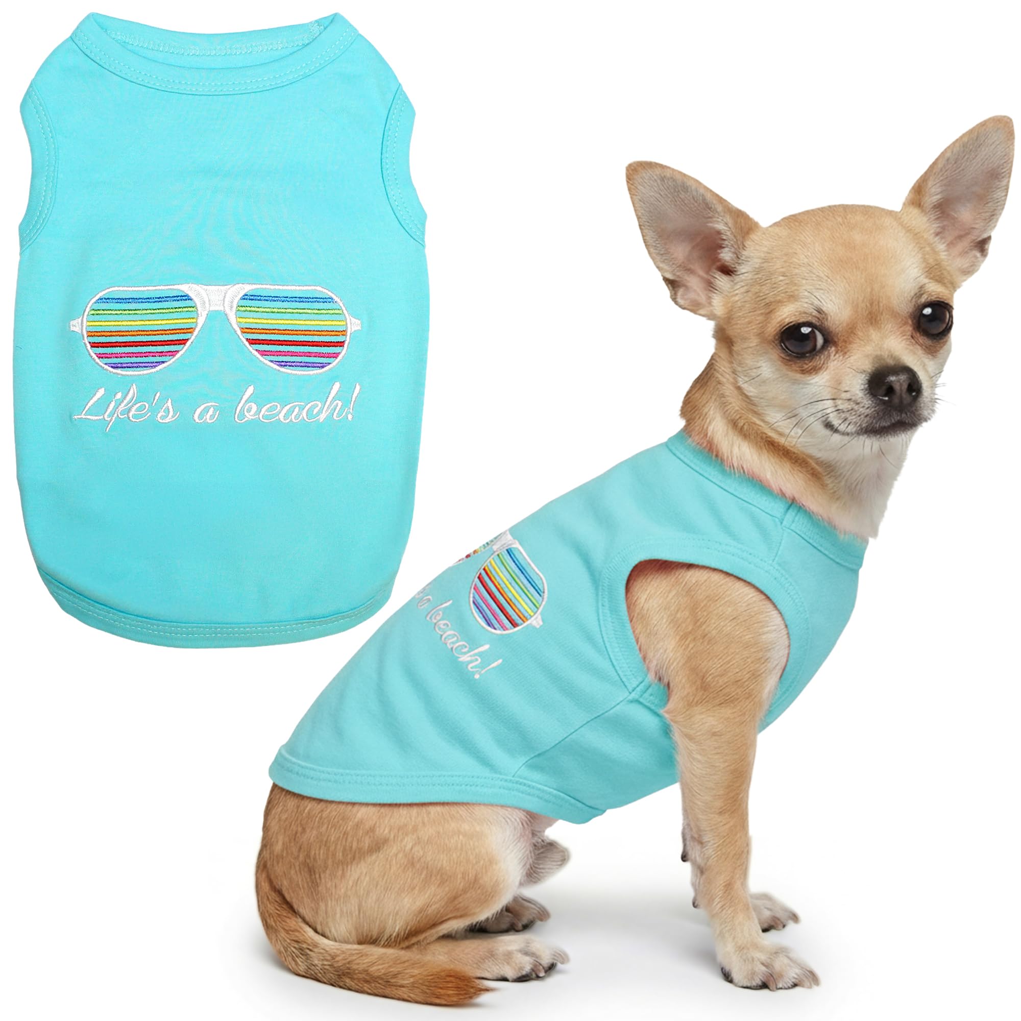 Parisian Pet Life's a Beach! T-Shirt, Small