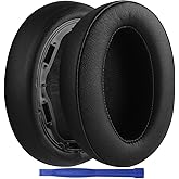 WH-H910N Ear Pads, Replacement Protein Leather Earpads Memory Foam Ear Cushions Repair Parts for Sony WH-H910N WH H910N Headphones - Black