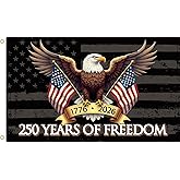 MAGJIUKE 250 Years of Freedom American Flag 3x5 Ft,250th Anniversary USA 1776-2026, Patriotic Eagle Design Banner