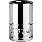 Capri Tools 11 mm Shallow Socket, 1/4-Inch Drive, 6-Point, Metric