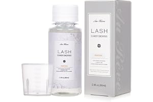 AuReve Lash Shampoo Concentrate 80ml Eyelash Extension Cleanser Foam Lash Shampoo Kit Eyelash Shampoo for Home Salon Non-lrritating Lash Concentrate for Lash Extensions (Jasmine)