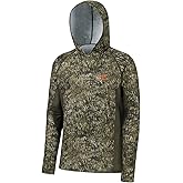 BASSDASH Men's UPF 50+ Lightweight Hunting Camo Hoodie Quick Dry Performance Long Sleeve Fishing Shirt with Hood FS30M