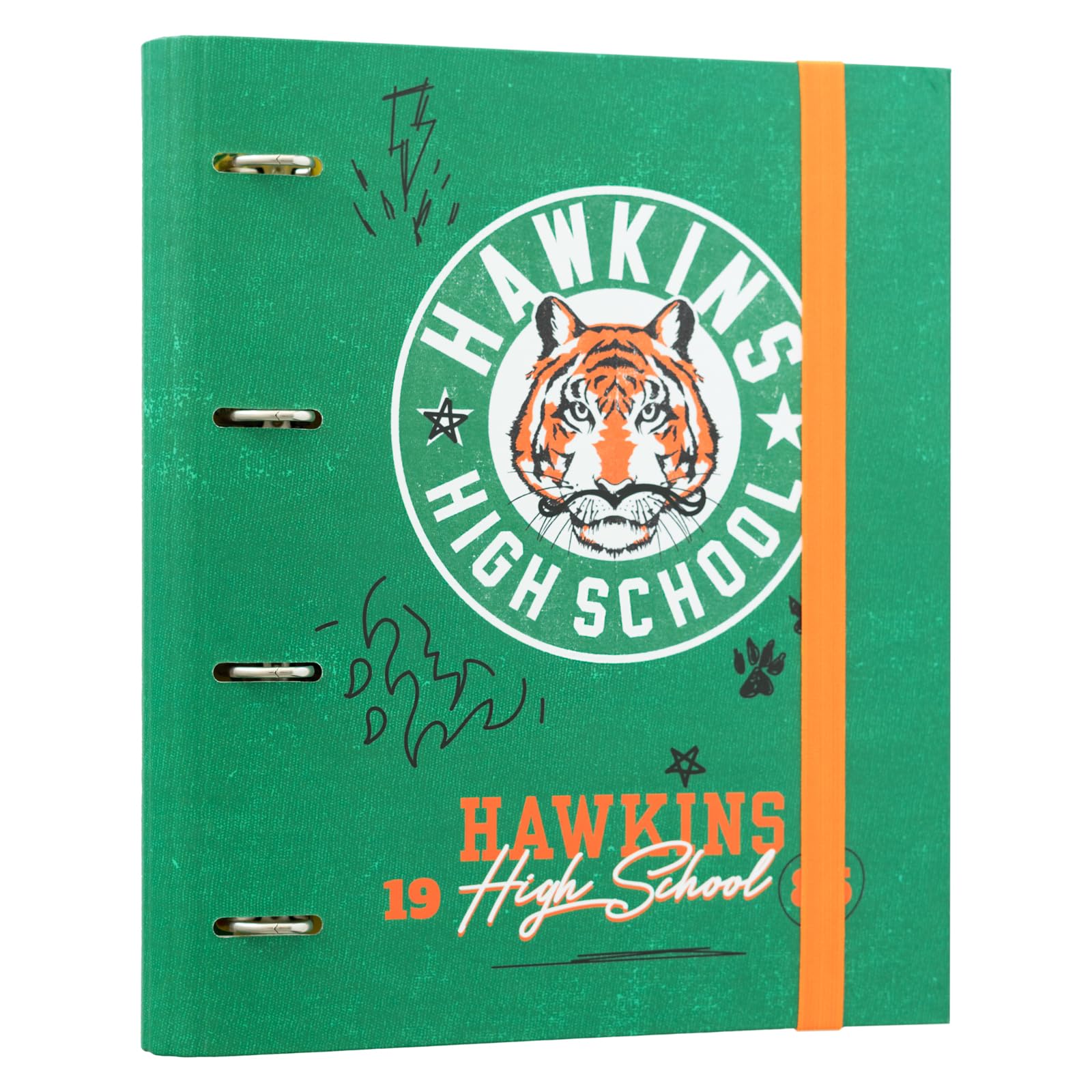 Grupo Erik 4 Ring Binder A4 - Stranger Things Merchandise | 10.6 x 12.6 inches - 27 x 32 cm - A4 Ring Binder Folder, Document Folder | Stranger Things Gifts