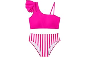 Doumlop Girls Swimsuits Bikini Set, Kids Bathing Suit for Girls Ruffle Two Piece Girls' Swimwear with Adjustable Strap