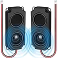 MakerHawk 2pcs Ar duino Speaker 5 Watt 8 Ohm Double Cavity Mini Speaker Full-Range Cavity Advertising Machine Small Speaker 3.3V 5V with JST-PH2.5mm-2 pin Interface