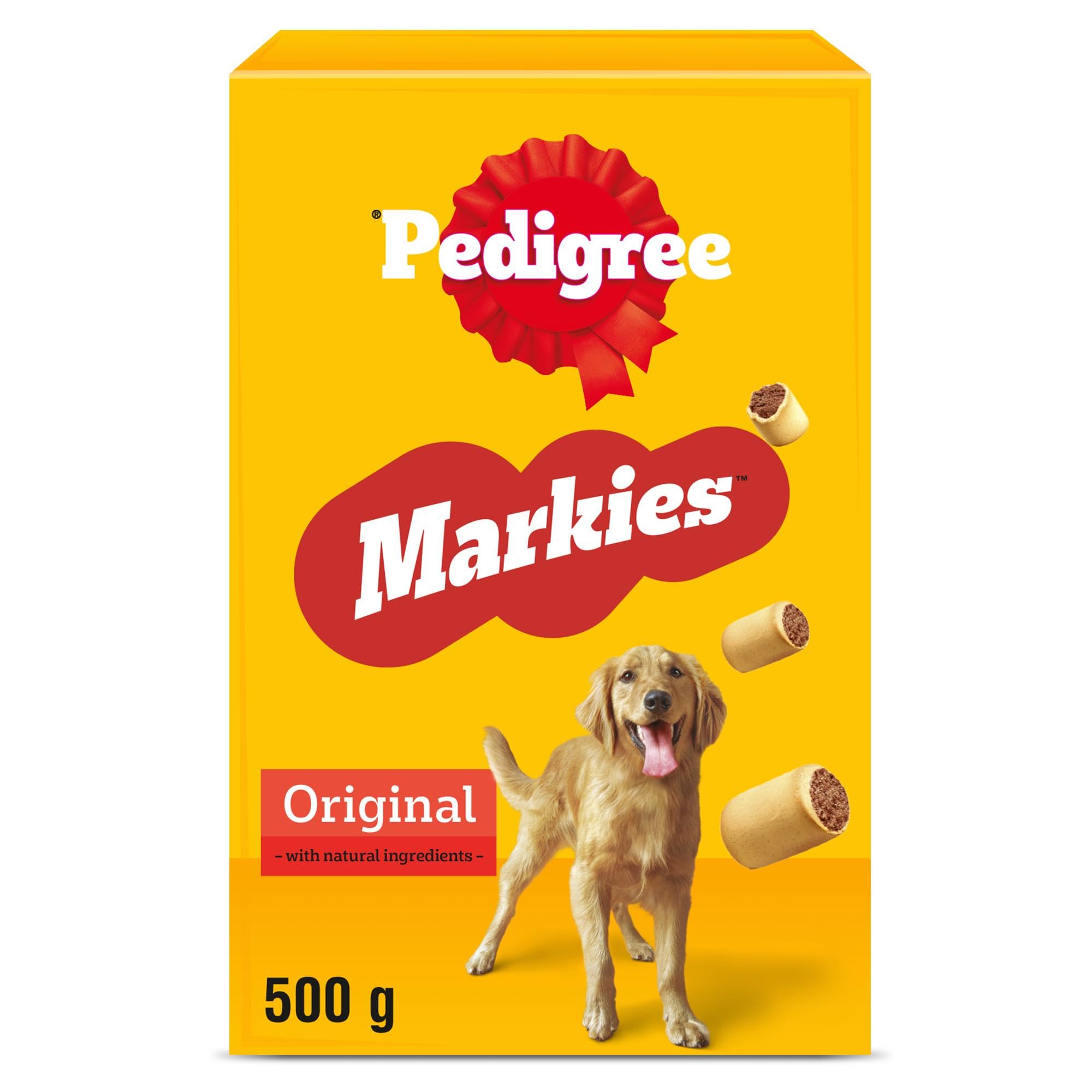 Pedigree Markies - Biscuits Dog Treats With Marrowbone, 12 x 500g