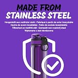 Ion8 600ml Lightweight Stainless Steel Water Bottle Purple Non-Insulated view 6