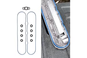 Valve Cover Gasket Set, Valve Covers Kit Compatible with Chevy Silverado, Suburban, Tahoe, Trailblazer, GMC Sierra, Yukon, En