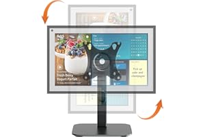 PUTORSEN Echo Show 15 Stand Swivel and Tilt, 360 Degree Screen Rotation,Adjustable Echo Show 15,Holds up to 5.5lbs,Black
