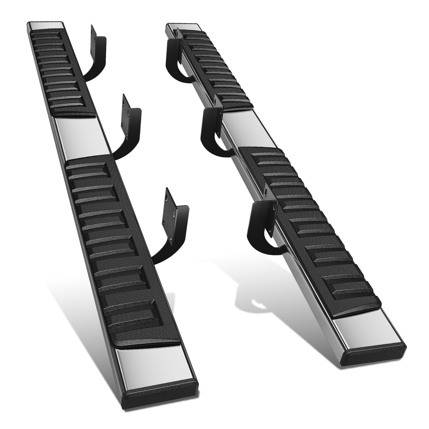 Photo 1 of DNA MOTORING 6 Inch Wide Flat Running Boards Side Step Bars Compatible with 1999-2016 Ford F250 SD F350 SD F450 SD Super Crew Cab, STEPB-A-0018