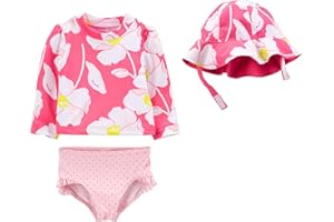 Simple Joys by Carter's Baby-Girls 3-Piece Rashguard, Bottoms, and Hat SetRash Guard Set