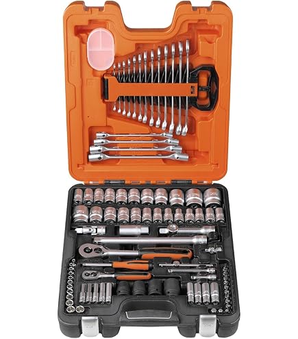 Bahco 10-teiliger Tiefer Schlagschraubensatz – 1/2 Zoll, 6-Punkt, 10 Mm, Eloxiert, Für Profis & Hobby