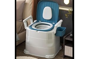 Bedside Commode, Portable Toilet for Adults, Commode Chair for Toilet with Arms, Bedside Commode Toilet Prevent Slip 3 Height