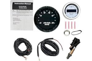 Lalf 30-4110 UEGO Air Fuel Ratio Gauge 52mm with 4.9 LSU Sensor wideband Sensor WideBand A/F Ratio UEGO O2 Controller Gauge K