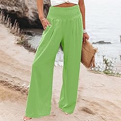 JIOEEH Leggings with Pockets for Women Leg Palazzo