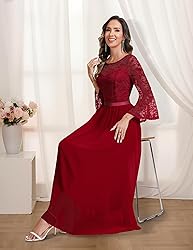 Wedtrend Women's Bridesmaid Dresses, 3/4 Flared