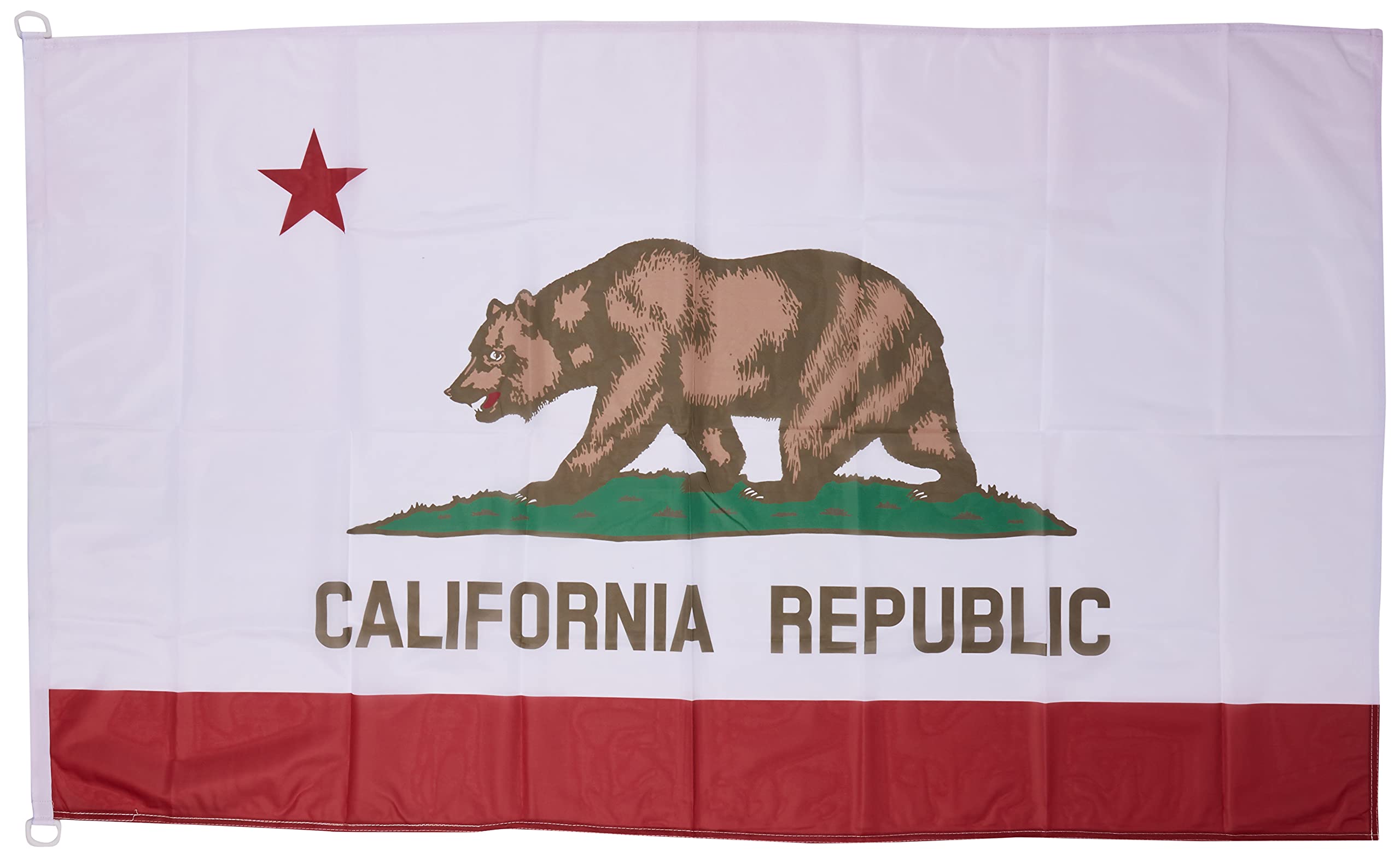 AZ FLAG - California Flag - 3x5 Ft - For Outdoor - Californian Banner Knitted Polyester with Two Plastic Rings - Fade Resistant - Vivid Colors - 3' x 5' Feet - 150x90 Cm