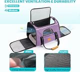 Morpilot Cat Carrier Airline Approved Top Opening Portable Bag 6.3kg Purple view 7