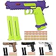 Toy Gun, Soft Bullet Toys Gun for Boys, Toy Foam Blaster with 40 Soft Bullets, Empty Shell Ejecting Toy Gun Pistol, Christmas Birthday Gifts for Boys & Girls Age 8+ (Sand Color)