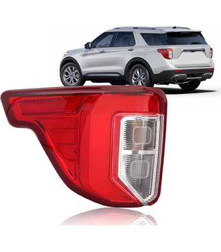 Luces Traseras Derechas Del Pasajero, Señal De Giro, Parada De Freno, Lámpara Trasera Compatible Con Ford Explorer 2016-2019 Police Interceptor Utility