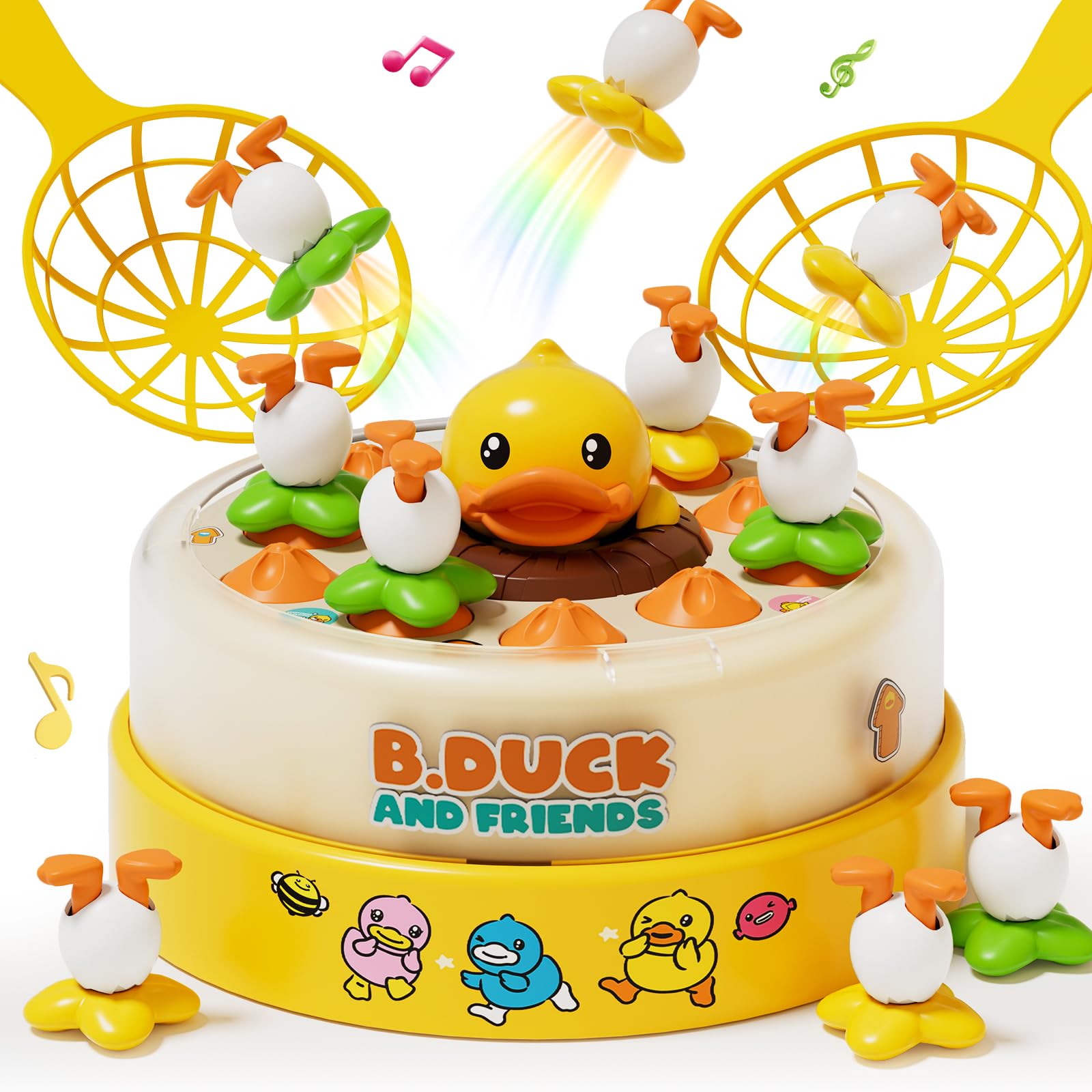 Photo 1 of PANITU B.Duck Bounce and Catch Games, Board Game for Kids Age 4-8, Interactive & Music Duck Games for 5-7 Boys Girls, Birthday Gifts for Toddlers 3-5