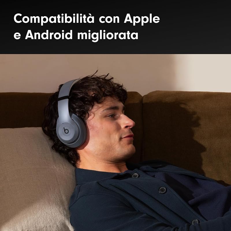 Studio Pro - Cuffie Bluetooth wireless con cancellazione del rumore - Audio spaziale personalizzato, compatibilità con Apple e Android - Grigio sabbia
