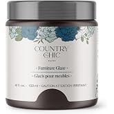 Furniture Glaze - Antique Patina Special Effects Glaze for Chalk Style Furniture Paint, Eco-Friendly Wood Stain, 6 Color Choices - Smoky Quartz [Chocolate Brown] - (4 oz)
