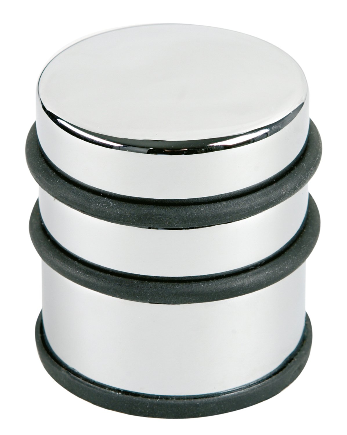 Alco door stop, silver, metal, chrome, Metal, chrome, 6.7 x 7.5 cm