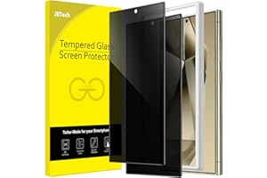 JETech Privacy Screen Protector for Samsung Galaxy S24 Ultra 5G 6.8-Inch, Anti-Spy Tempered Glass Film with Easy Installation