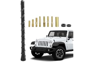 iolory Car Antenna,7" AM/FM Radio Truck Antenna,Automotive Replacement Waterproof Flexible Antenna with Screws Adapter,Univer