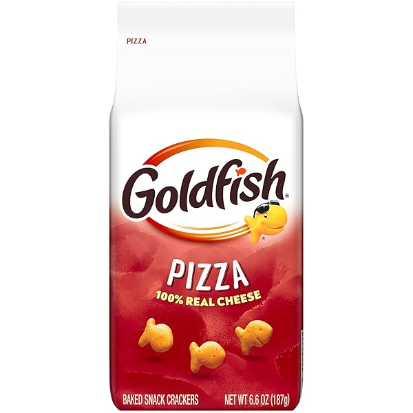 GOLDFISH PIZZA CHEESE CRACKERS, 6.6 OZ BAG
