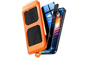 TOCOL 2 Pack for iPhone 13 Privacy Screen Protector [True 25°Anti Spy] [Instant Installation], HD Tempered Glass Film and a D