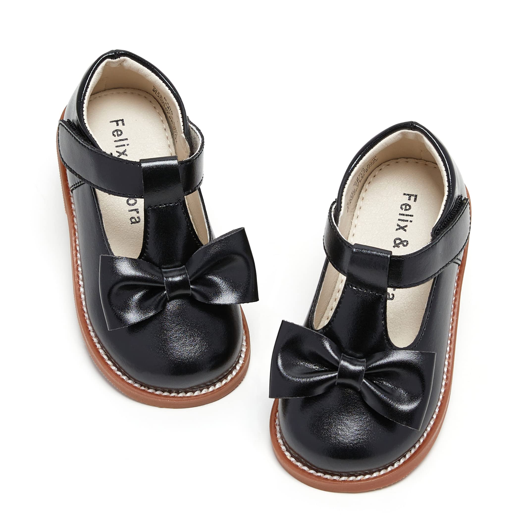 Felix & Flora Toddler Little Girl Black Mary Jane