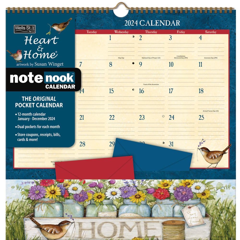 Susan Winget, Heart & Home Note Nook Calendar 2024