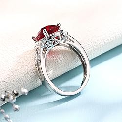AGRULE 5.2 Carat Ruby Gemstone Ring for Women