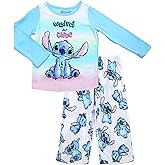 Disney Lilo and Stitch Girls Pjs for Kids - 2 Piece Cozy Fleece Sleepwear Pajamas (Toddler/Little/Big)