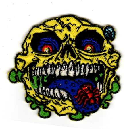 Amazon ワッペン Madballs マッドボール イエロー モンスター アイロン パッチ キャラクター 雑貨 カスタム グッズ 男の子 女の子 ワッペン アップリケ 通販