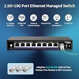 NICGIGA 8 Port 2.5G Web Smart Managed Ethernet Switch 10Gbps SFP Uplink NAS PC view 4