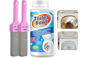 Adupaper Pumice Stone for Toilet Bowl Cleaning, Powerfully Cleans Hard Water Rings, Calcium Buildup & Stains, Suitable for Cl