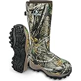 Obcursco 400g Insulation Rubber Hunting Boots for Men, Insulated Waterproof 6mm Neoprene Boot for Hunting (Camo)