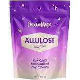 Sweet Magic Allulose Sweetener, 12oz Bag, Non-GMO, Keto Certified, Zero Calorie, Gluten-Free, Low Glycemic Sugar Substitute f