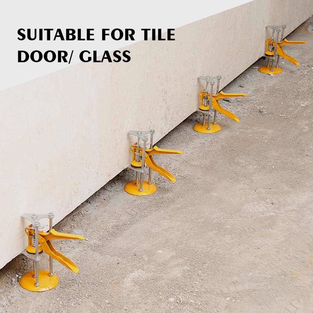 [Upgraded] Tile Leveling System, Tile Leveler Spacers, Reusable Tile Installation Tool Kit, Construction Wall Floor Balance Tools For Construction, Like Building Walls & Floors, Doors and Cabinet. - - 