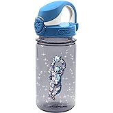 Nalgene Sustain Tritan BPA-Free Kids On The Fly Water Bottle Made with Material Derived from 50% Plastic Waste, Leak Proof, Durable, BPA Free, Carabiner Friendly, Reusable, 12 oz