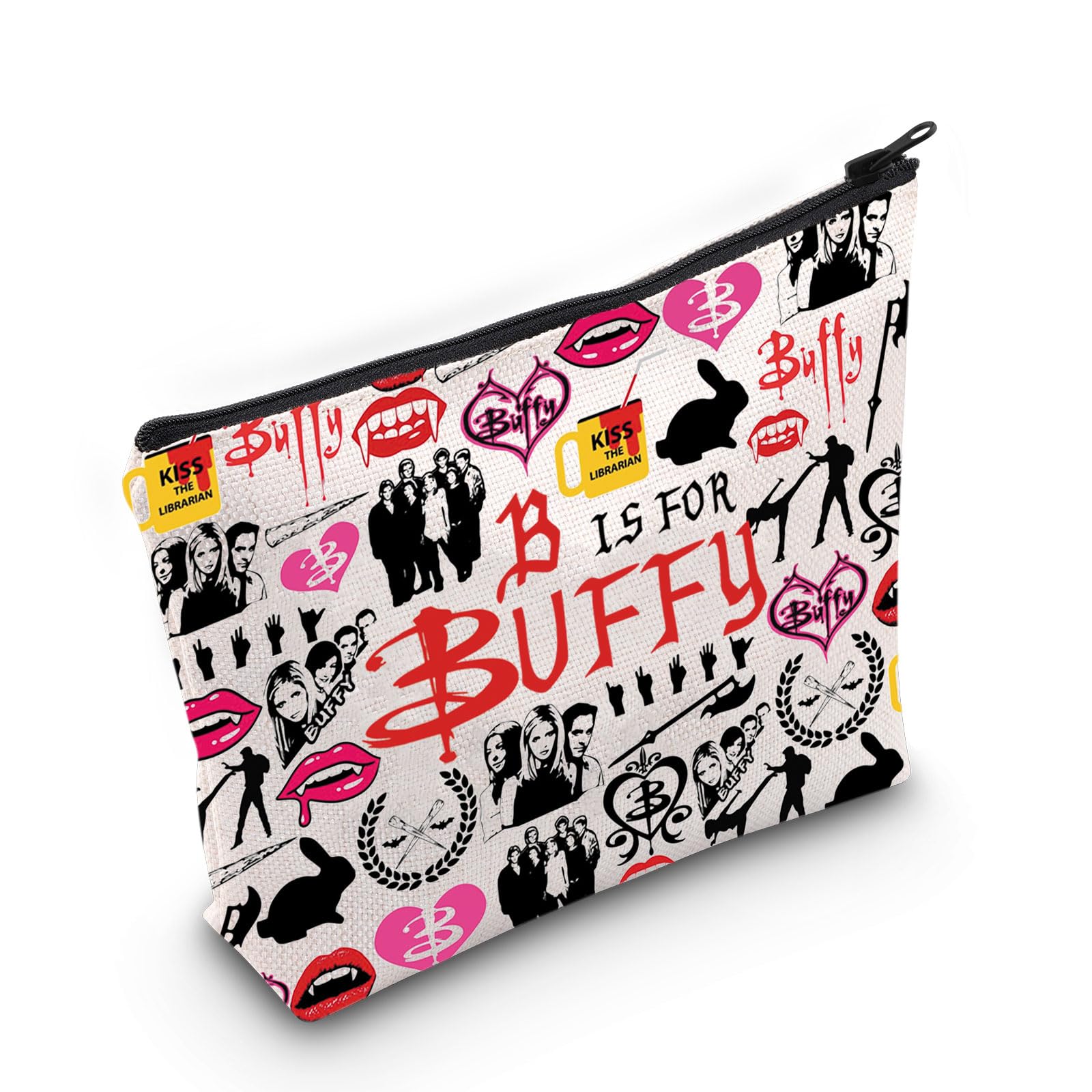 PLITI Buffy Vampire Movie Fans Gift BTVS Inspired Merchandise Vampire Party Supplies B is for Buffy Vampire Zipper Pouch (B for Buffy BagU)