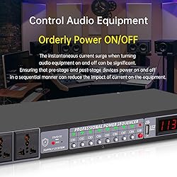 FMUSER 10-Outlet Power Sequencer Conditioner, 3000W